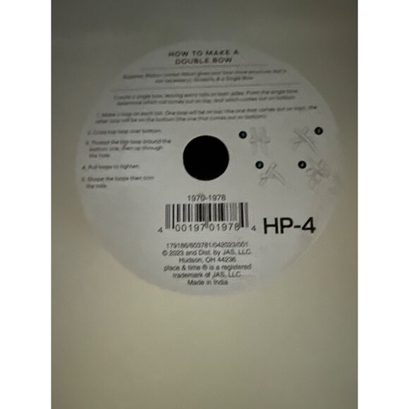 Holiday Pine Ribbon 2.5" X 8 Yds Snowflake Design By Place & Time Wrapping Gold - Picture 5 of 6